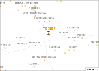 map of Tapias