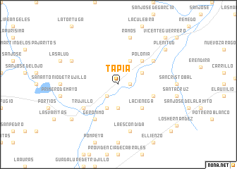 map of Tapia