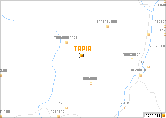 map of Tapia