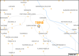 map of Tapia