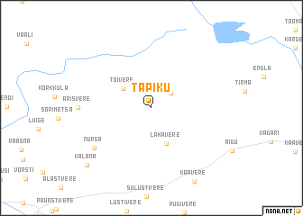 map of Tapiku