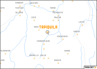 map of Tapiquila