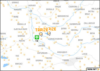 map of Tapizë