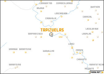 map of Tapizuelas
