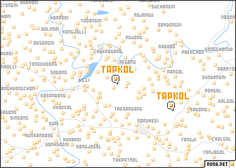 map of T\