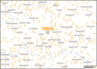 map of T\