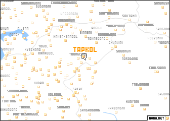 map of T\