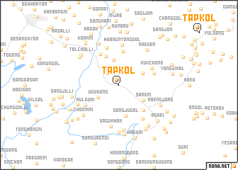 map of T\