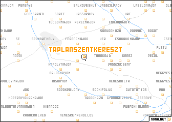 map of Táplánszentkereszt