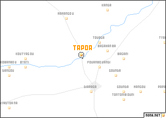 map of Tapoa