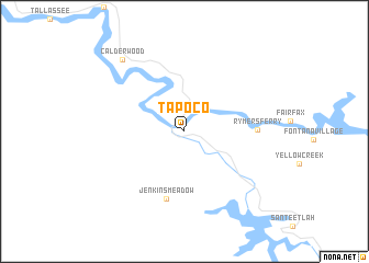 map of Tapoco