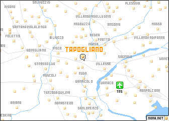 map of Tapogliano