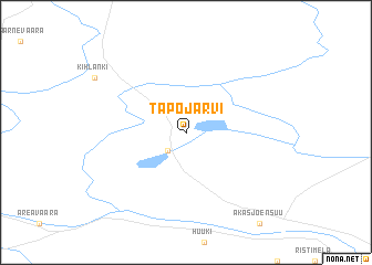 map of Tapojärvi