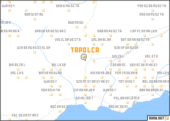 map of Tapolca