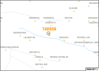 map of Tapona