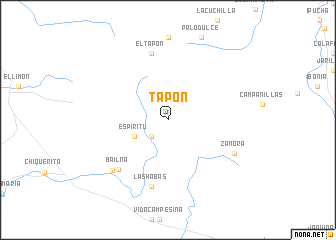 map of Tapón