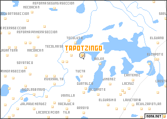 map of Tapotzingo