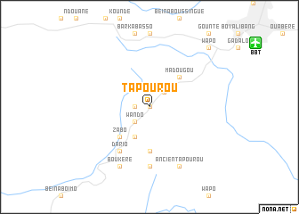 map of Tapourou