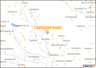 map of Tappeh Afshār