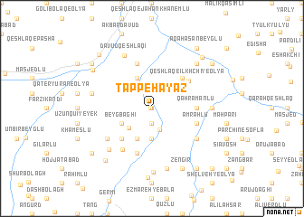 map of Tappeh Ayāz