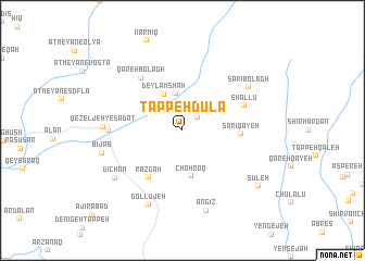 map of Tappeh Dūlā