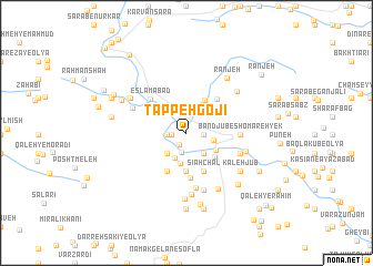 map of Tappeh Gojī