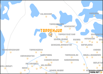 map of Tappeh Jūr