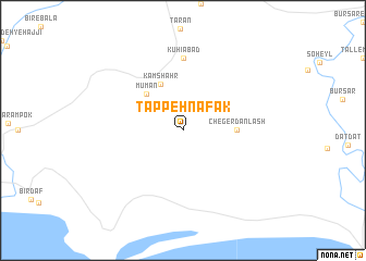 map of Tappeh Nāfak