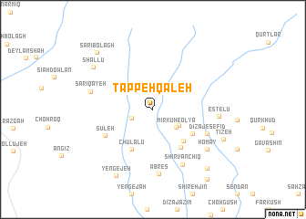 map of Tappeh Qal‘eh