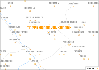 map of Tappeh Qarāvol Khāneh
