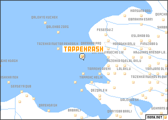 map of Tappeh Rash