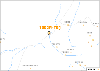 map of Tappeh Ţāq