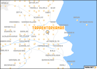 map of Tappeh Torkamān