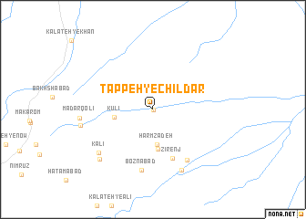 map of Tappeh-ye Chīldār