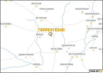 map of Tappeh-ye Dībī