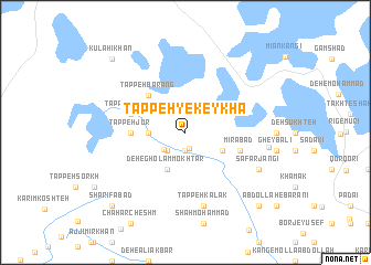 map of Tappeh-ye Keykhā