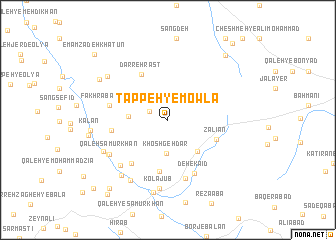 map of Tappeh-ye Mowlā
