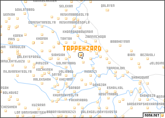 map of Tappeh Zard