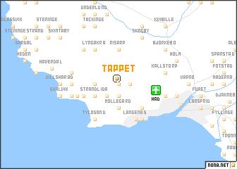 map of Täppet