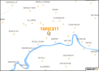 map of Tapscott