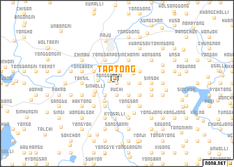 map of T\