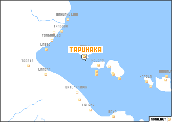 map of Tapuhaka