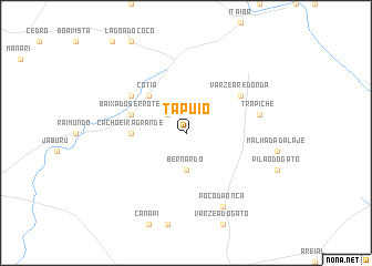 map of Tapuio