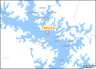 map of Tapuko