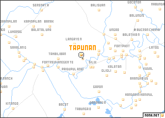 map of Tapunan