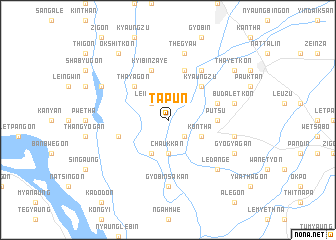 map of Tapun