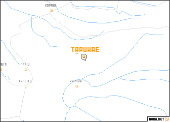 map of Tapuwae