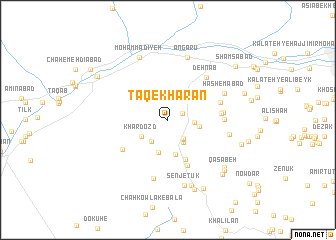 map of Ţāq-e Kharān