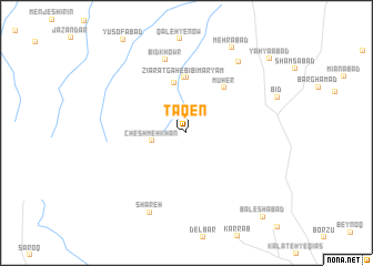 map of Tāqen