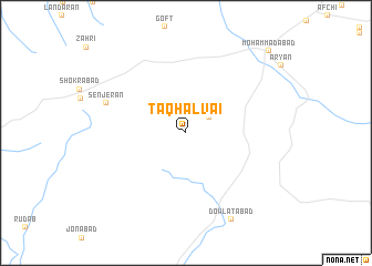 map of Taq Ḩalvā\